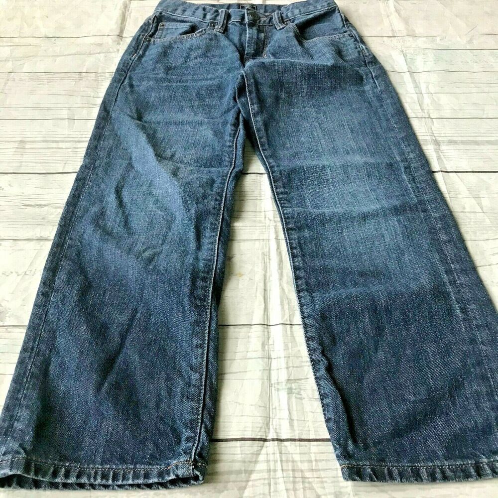 Gap Kids Boys Jeans Loose Fit Dark Wash Blue Sz 8